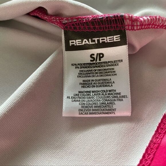 RealTree Pink Hunting Camo 1/2 Zip Long Sleeve Thumb Holes Pullover Size Small - Picture 11 of 12